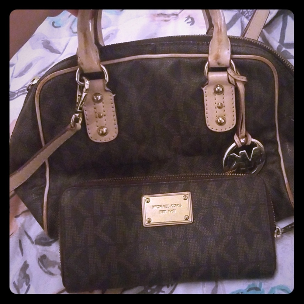 MK bag and wallet